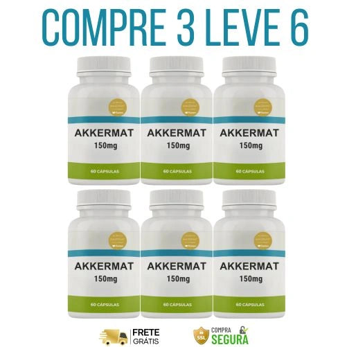 AKKERMAT® 150mg 60 caps - Fórmula Avançada para Secar de Verdade - 50% de Desconto + Frete Grátis