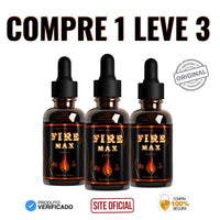 Fire Max 30ml Original - Nova Fórmula mais Poderosa Para Ereções Mais Firmes e Duradouras - ESCOLHA ABAIXO A SUA OFERTA - 2 ou 4 FRASCOS - FRETE GRÁTIS