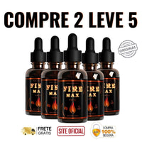 Fire Max 30ml Original - Nova Fórmula mais Poderosa Para Ereções Mais Firmes e Duradouras - ESCOLHA ABAIXO A SUA OFERTA - 2 ou 4 FRASCOS - FRETE GRÁTIS
