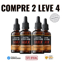 Gota Africana Max 30ml Original - Acabe Com a Impotência e Falta de Desejo - Oferta Especial +  Frete Grátis