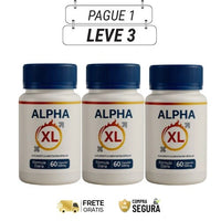 Alpha XL 60cps Original - Desperte Seu Potencial Máximo - Kits com  3 e 5 Frascos - Frete Grátis