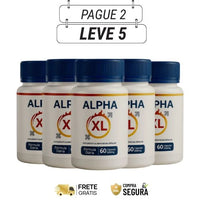 Alpha XL 60cps Original - Desperte Seu Potencial Máximo - Kits com  3 e 5 Frascos - Frete Grátis