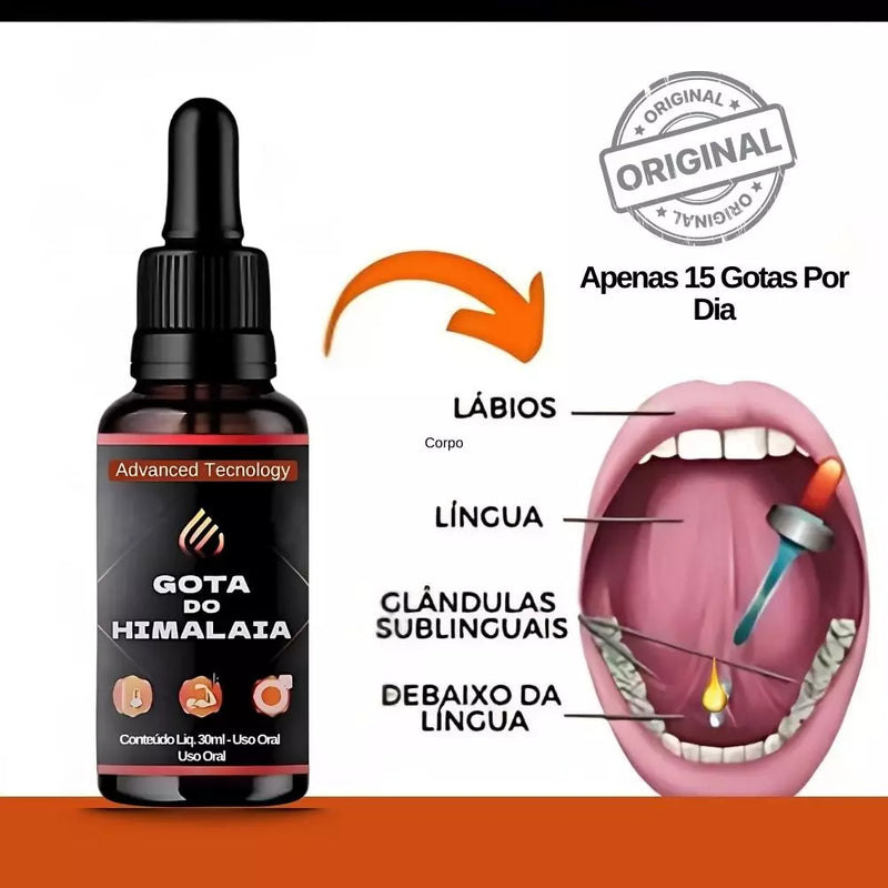 Gota do Himalaia 30ml  Original- Ereções Mais Firmes e Duradouras - ESCOLHA ABAIXO A SUA OFERTA - 3 ou 5 FRASCOS - FRETE GRÁTIS