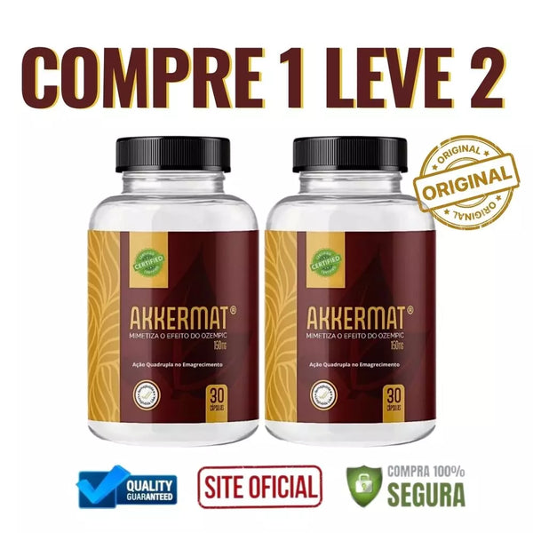 Akkermat 150mg 30cps - O Poderoso Emagrecedor Termogênico Para Controlar a Fome e Perder Peso - Super Oferta + Frete Grátis