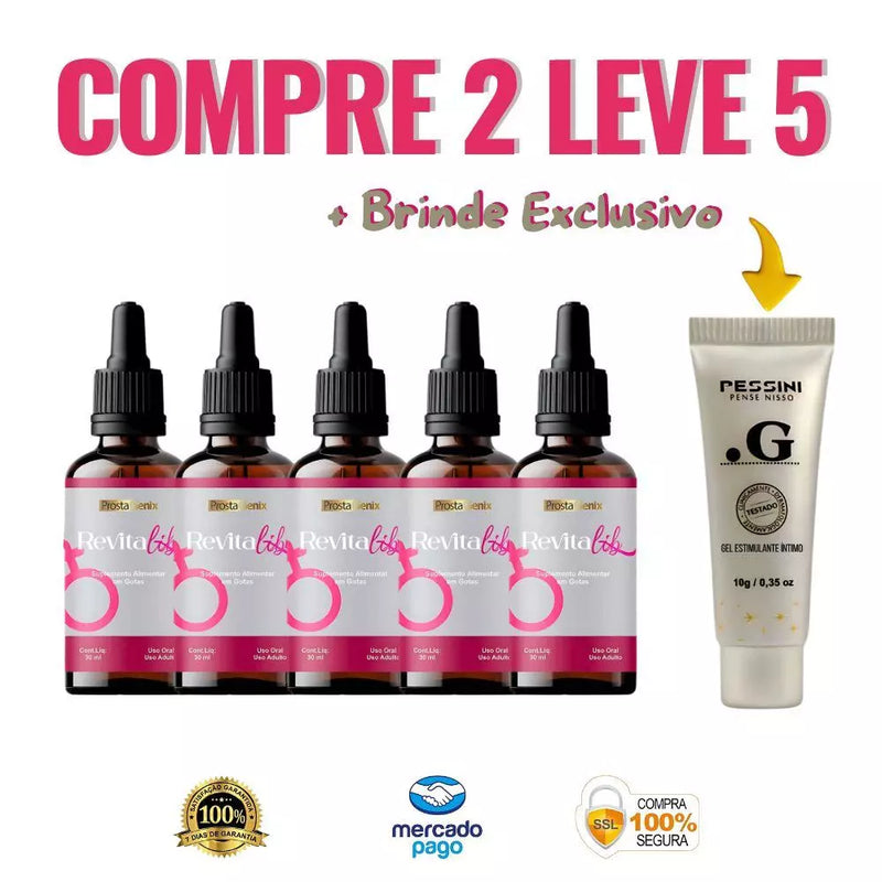 Revitalib 30ml Original- Aumente Seu Prazer e Recupere o Desejo Com Noites Inesquecíveis - Oferta Exclusiva + Frete Grátis