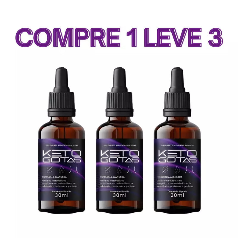 Keto Gotas 30ml Original - Emagreça Rapidamente, De Forma Rápida e Segura - Oferta Exclusiva + Frete Grátis