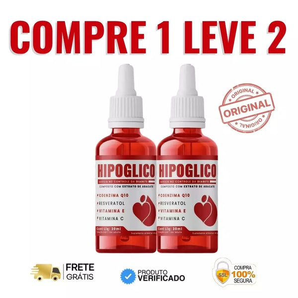 Hipoglico 30cps Original - Mantenha Sua Glicose no Controle e Sinta a Verdadeira Energia - Oferta Especial + Frete Grátis