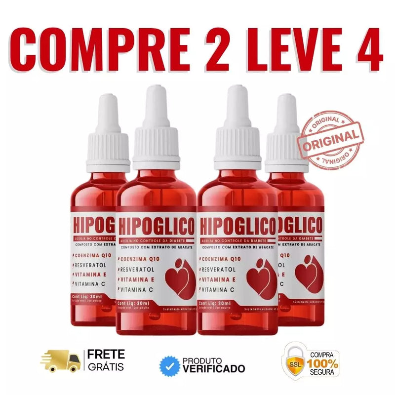 Hipoglico 30cps Original - Mantenha Sua Glicose no Controle e Sinta a Verdadeira Energia - Oferta Especial + Frete Grátis