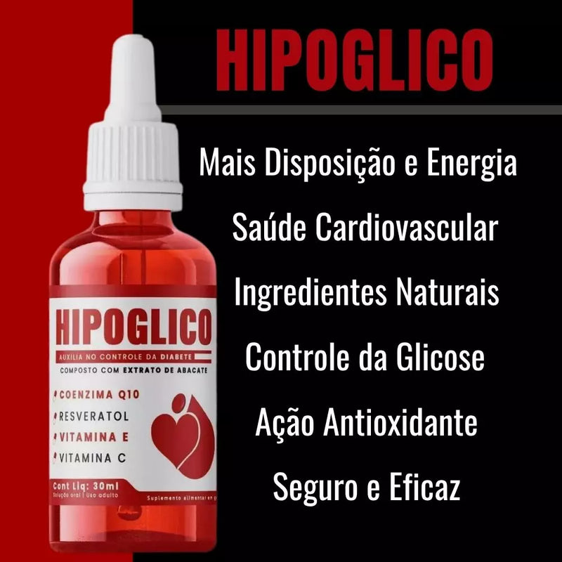 Hipoglico 30cps Original - Mantenha Sua Glicose no Controle e Sinta a Verdadeira Energia - Oferta Especial + Frete Grátis