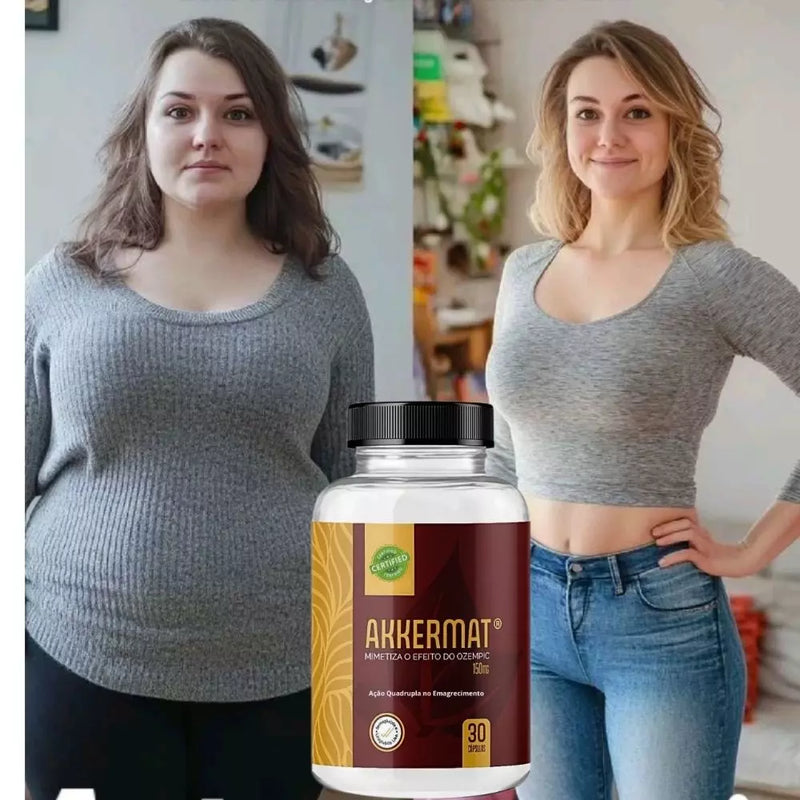 Akkermat 150mg 30cps - O Poderoso Emagrecedor Termogênico Para Controlar a Fome e Perder Peso - Super Oferta + Frete Grátis