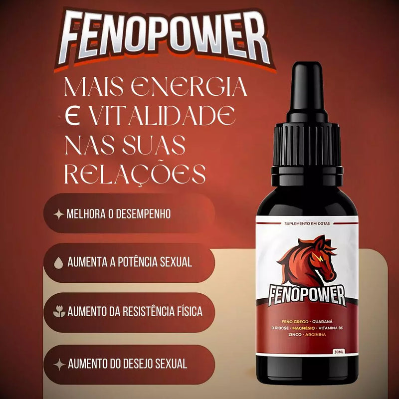 Feno Power 30ml Original - Mais Energia e Potência - ESCOLHA ABAIXO A SUA OFERTA - 2 ou 4 FRASCOS - FRETE GRÁTIS
