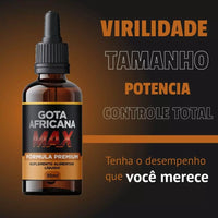 Gota Africana Max 30ml Original - Acabe Com a Impotência e Falta de Desejo - Oferta Especial +  Frete Grátis
