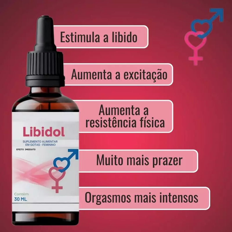 Libidol 30ml Original - Viva Seu Prazer Com Mais Intensidade - ESCOLHA ABAIXO A SUA OFERTA - 2 ou 4 FRASCOS - FRETE GRÁTIS
