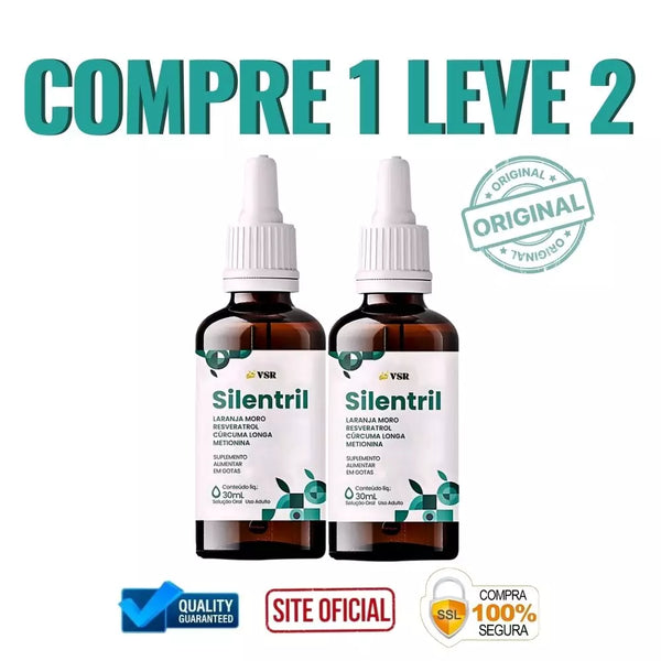 Silentril 30ml Original - Clareza Auditiva e  Sem Incômodos - ESCOLHA ABAIXO A SUA OFERTA - 2 ou 4 FRASCOS - FRETE GRÁTIS