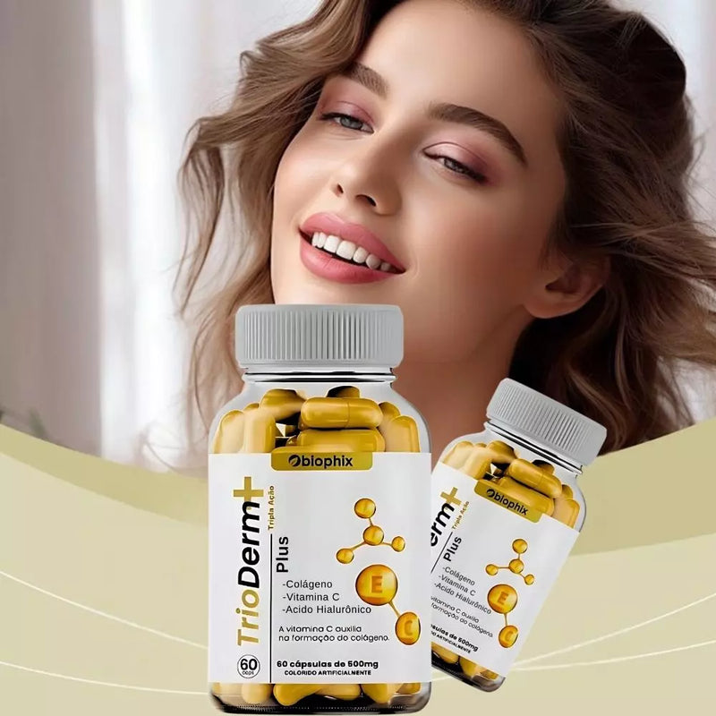 TrioDerm 60cps Original - Tratamento Revolucionário Contra as Rugas e o Envelhecimento - Oferta Especial+ Frete Grátis
