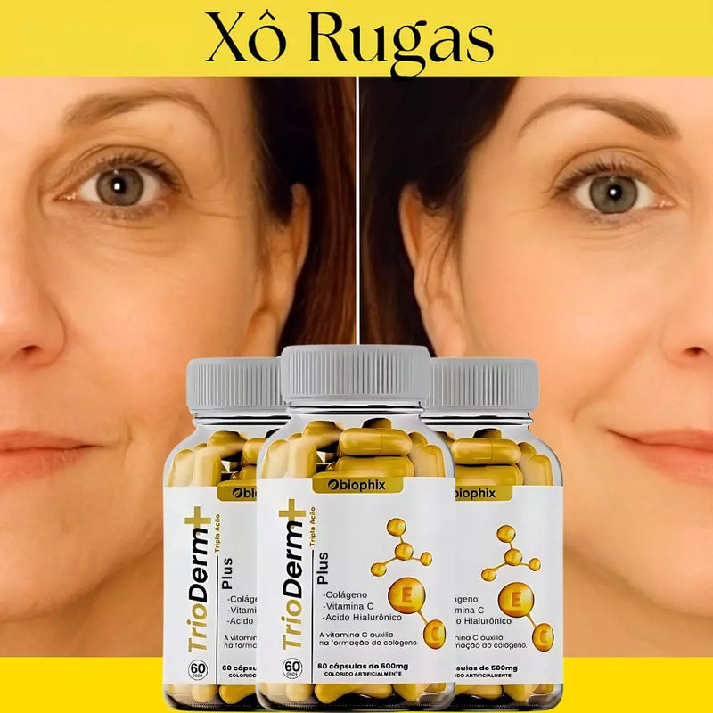 TrioDerm 60cps Original - Tratamento Revolucionário Contra as Rugas e o Envelhecimento - Oferta Especial+ Frete Grátis
