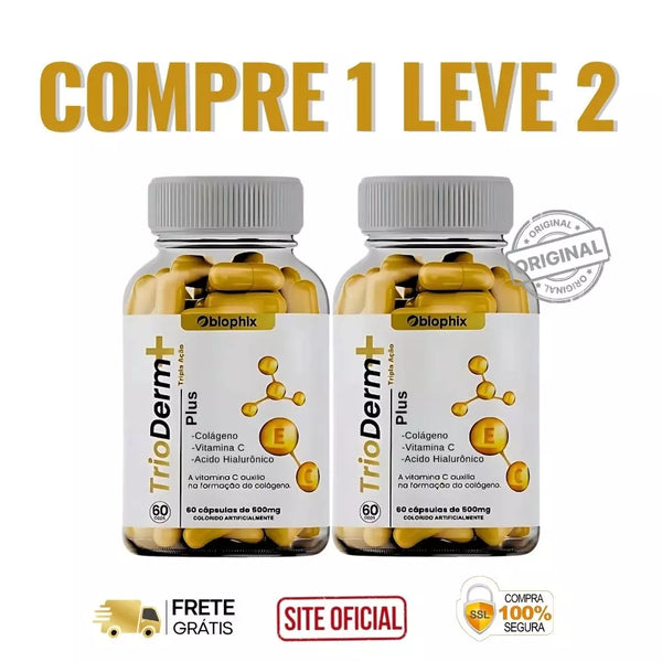 TrioDerm 60cps Original - Tratamento Revolucionário Contra as Rugas e o Envelhecimento - Oferta Especial+ Frete Grátis