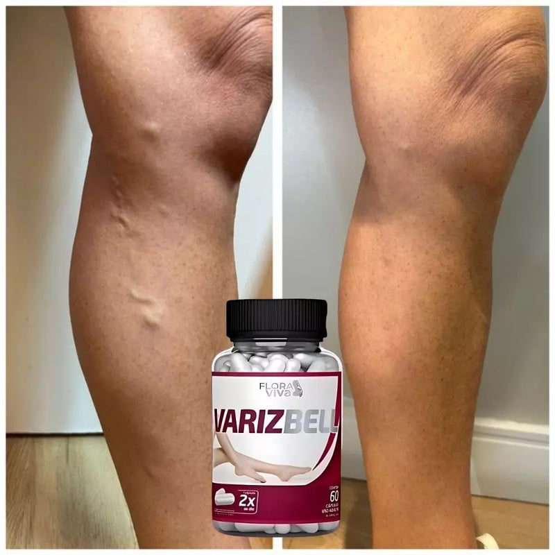 Varizbell 60 Cápsulas:  - Pernas Mais Bonitas Sempre - ESCOLHA ABAIXO A SUA OFERTA - 2 ou 4 FRASCOS - FRETE GRÁTIS