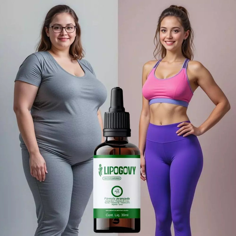 Lipogovy 30ml Original - Menos Gordura, Sem Efeito Sanfona - ESCOLHA ABAIXO A SUA OFERTA - 2 ou 4 FRASCOS - FRETE GRÁTIS