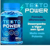 Testo Power 60cps Original - Máxima Potência Sexual e Vitalidade Masculina -  ESCOLHA UMA DAS OPÇÕES ABAIXO - 2 ou 4 FRASCOS - FRETE GRÁTIS