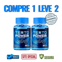 Testo Power 60cps Original - Máxima Potência Sexual e Vitalidade Masculina -  ESCOLHA UMA DAS OPÇÕES ABAIXO - 2 ou 4 FRASCOS - FRETE GRÁTIS