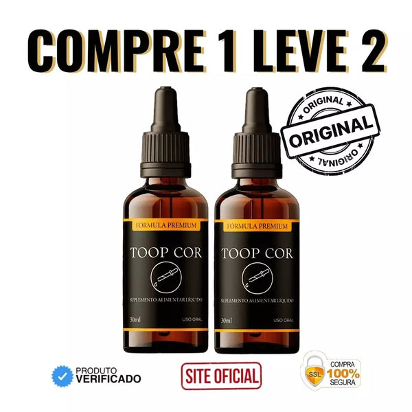 Toop Cor 30ml Original: A Transformação que Seus Cabelos Merecem - ESCOLHA ABAIXO A SUA OFERTA - 2 ou 4 FRASCOS - FRETE GRÁTIS