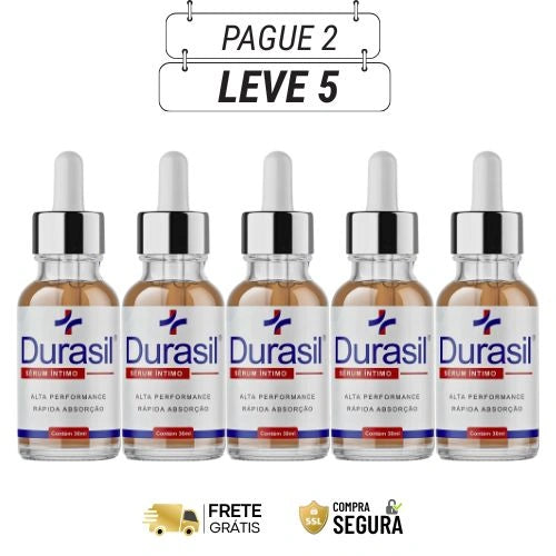 Durasil Sérum 30ml - Confiança, Sensibilidade e Controle Total - Kits com 2 e 4 Frascos - Frete Grátis