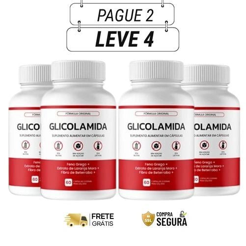 Glicolamida - Equilíbrio Natural, Bem-Estar e Energia Diária - Kits com 2 e 4 Frascos - Frete Grátis
