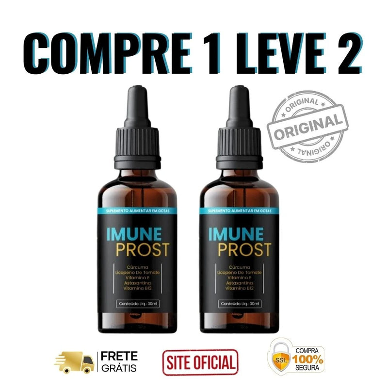 Imune Prost 30ml Original - Proteção Masculina. Cuide-se. Viva melhor. - ESCOLHA ABAIXO A SUA OFERTA - 2 ou 4 FRASCOS - FRETE GRÁTIS