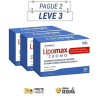 Lipomax 60 Cápsulas - Acelere seu Metabolismo e Perca Peso Naturalmente - Kits com 2 e 4 Frascos - Frete Grátis