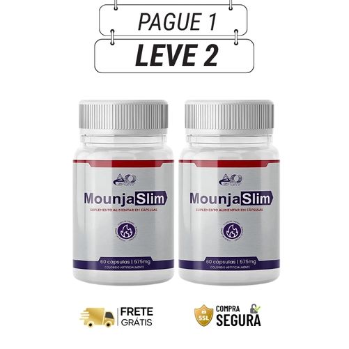 Mounja Slim 60 Cápsulas - Queime Calorias Naturalmente - Kits com 2 e 4 Frascos - Frete grátis