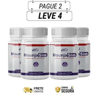 Mounja Slim 60 Cápsulas - Queime Calorias Naturalmente - Kits com 2 e 4 Frascos - Frete grátis