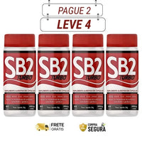 SB2 Turbo 60cps Original: Suplemento Poderoso Para Resultados Rápidos - Oferta com 2 ou 4 Frascos - Frete Grátis