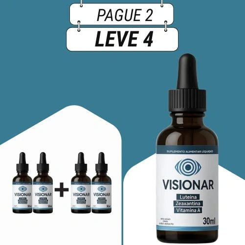 Visionar 30ml Original - Proteja Sua Visão Com a Força da Natureza - Kits com 2 e 4 Frascos - Frete Grátis