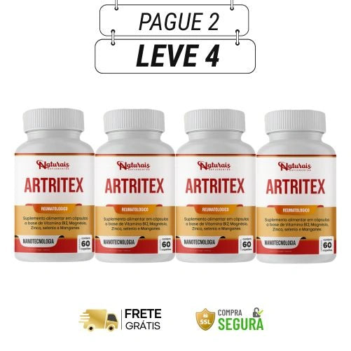 Artritex 60 Cápsulas - Suplemento para o Cuidado das Articulações - Oferta Especial + Frete Grátis