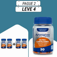 Artrogina 60 Caps. Original – Cuidando da Sua Saúde Articular Todos os Dias - Kits com 2 e 4 Frascos - Frete Grátis