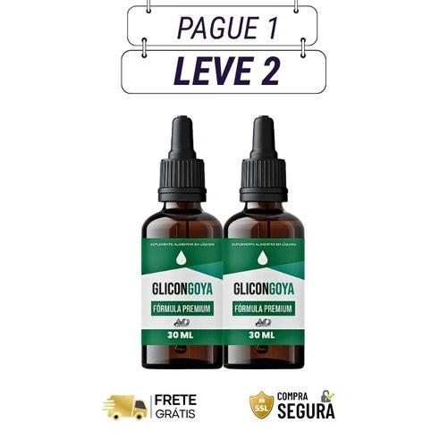Glicongoya 30ml - Equilíbrio Natural e Bem-Estar em Gotas - Kits com 2 e 4 Frascos - Frete Grátis