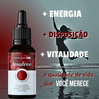 Insufree 30ml Original - Controle da Glicose e Qualidade de Vida Caminhando Juntos - Kits com 2 e 4 Frascos - Frete Grátis