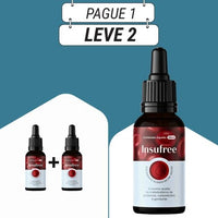 Insufree 30ml Original - Controle da Glicose e Qualidade de Vida Caminhando Juntos - Kits com 2 e 4 Frascos - Frete Grátis