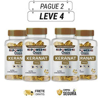 Keranat 300mg 60 Cápsulas - Cabelos Mais Fortes e Cheios de Vida - Kits com 2 e 4 Frascos - Frete Grátis