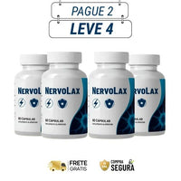 Nervolax 60 Cápsulas - Sua Paz e Tranquilidade em Cada Cápsula - Kits com 2 e 4 Frascos - Frte grátis