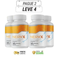 Nervx 645mg 60 caps - Mais conforto E equilíbrio nervoso - Ofertas com 2 e 4 Frascos - Frete Grátis