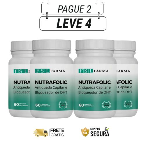 Nutrafolic 60 Cápsulas - Redescubra Sua Beleza Natural - Kits com 2 e 4 Frascos - Frete Grátis