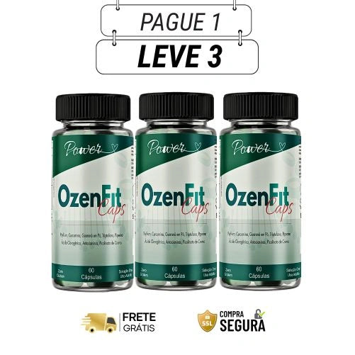 Ozenfit Caps 60 Cápsulas - Emagreça Rapidamente com Foco e Energia - Kits com 2, 3, 4 e 5 Frascos - Frete Grátis