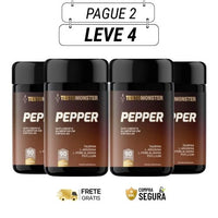 Pepper 90 Cápsulas - Queime Calorias Naturalmente - Kit com 2 e 4 Frascos - Frete Grátis