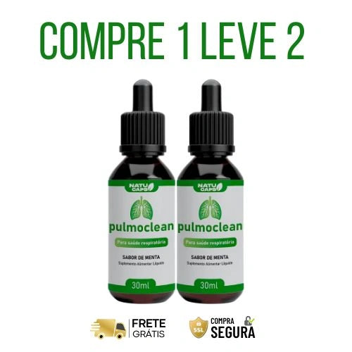 Pulmocleam 30ml Original - Respiração Saudável e Imunidade Reforçada - Kits com 2 e 4 Frascos - Frete Grátis