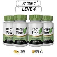 Regu fine 60 Cápsulas - Redefina Seu Corpo Naturalmente - Kit com 2 e 4 Frascos - Frete Grátis