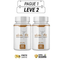 Slim Fit 60 Cápsulas - Reduza Medidas com Saúde e Naturalidade - Kit com 2 e 4 Frascos - Frete Grátis