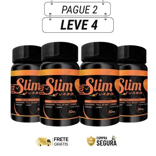 Slim Turbo 60 Cápsulas - Acelere Seus Resultados - Kit com 2 e 4 Frascos - Frete Grátis