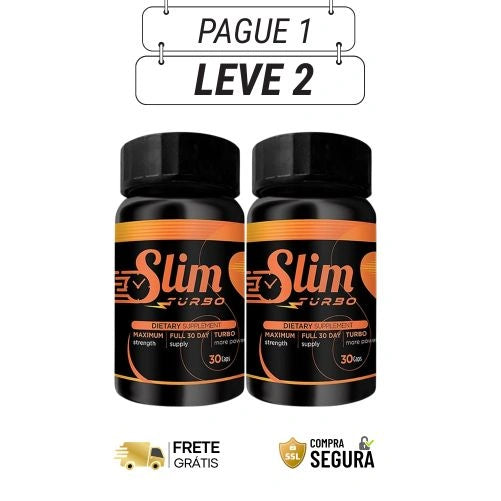 Slim Turbo 60 Cápsulas - Acelere Seus Resultados - Kit com 2 e 4 Frascos - Frete Grátis